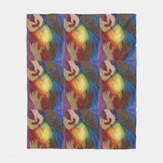 Cobertor De Velo Diversidade, Equidade, Inclusão Fleece Throw Blank