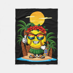 Cobertor De Velo Divertidas Havaí Softll Ll Havaianas Tropicais Fér