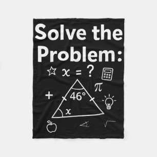 Cobertor De Velo Divertido 67 Meme de Matemática Resolva o Problema