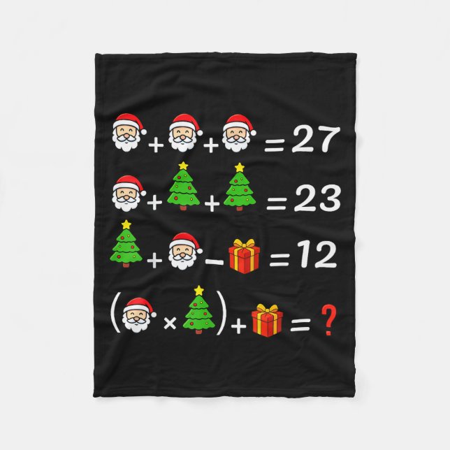 Cobertor De Velo Divertido 67 Meme Natal Professor de Matemática Pa (Frente)
