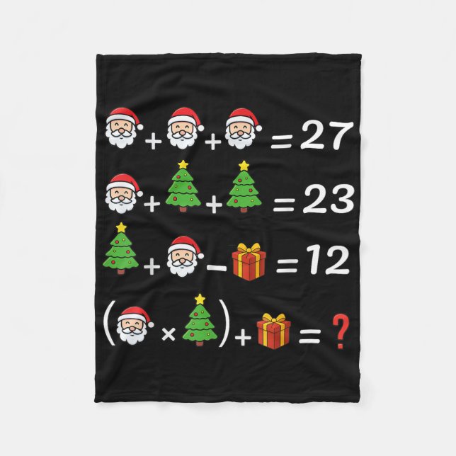 Cobertor De Velo Divertido 67 Meme Natal Professor de Matemática Pa (Frente)