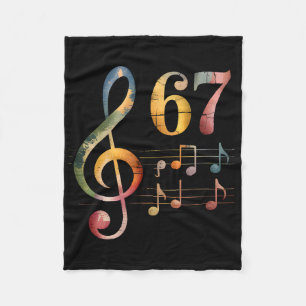 Cobertor De Velo Divertido 67 Música Meme Gíria Seis Sete Professor