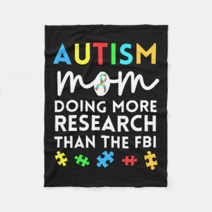 Cobertor De Velo Divertido Autismo Mãe Fazendo Mais Pesquisa Para A