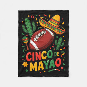 Cobertor De Velo Divertido cinco de mayo futebol americano pai mãe 