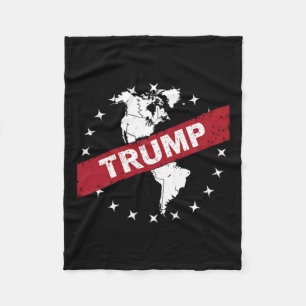 Cobertor De Velo Divertido Donald Trump Bandeira Americana Canadá G