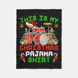 Cobertor De Velo Divertido Este É O Meu Natal Do Kit De Tambor Do P