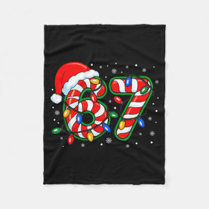 Cobertor De Velo Divertido Seis Sete 67 Meme 6 7 Natal Cana de Açúc