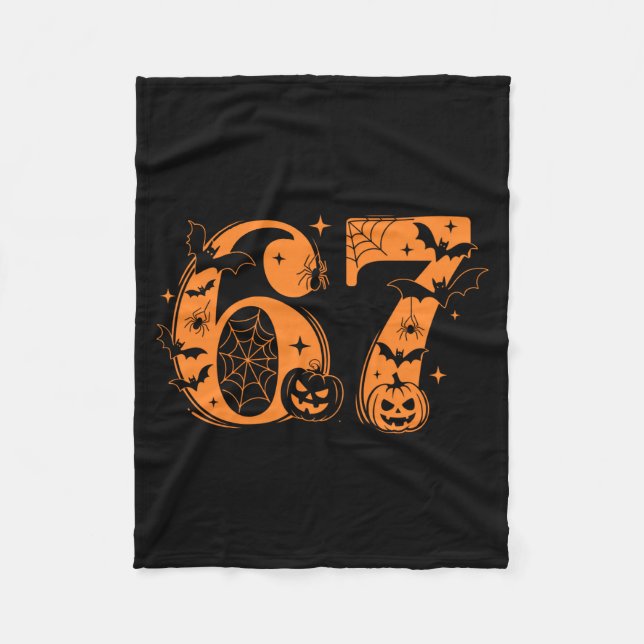 Cobertor De Velo Divertido Seis Sete 6 7 Meme Design Casais Hallowe (Frente)