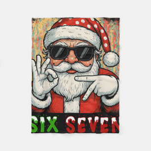 Cobertor De Velo Divertido Seis Sete Meme Natal Legal Papai Noel Di