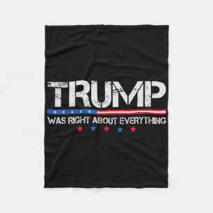Cobertor De Velo Divertido Trump Bandeira Dos EUA Estava Certo Sobr