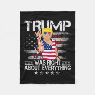 Cobertor De Velo Divertido Trump Estava Certo Sobre Tudo Bandeira A