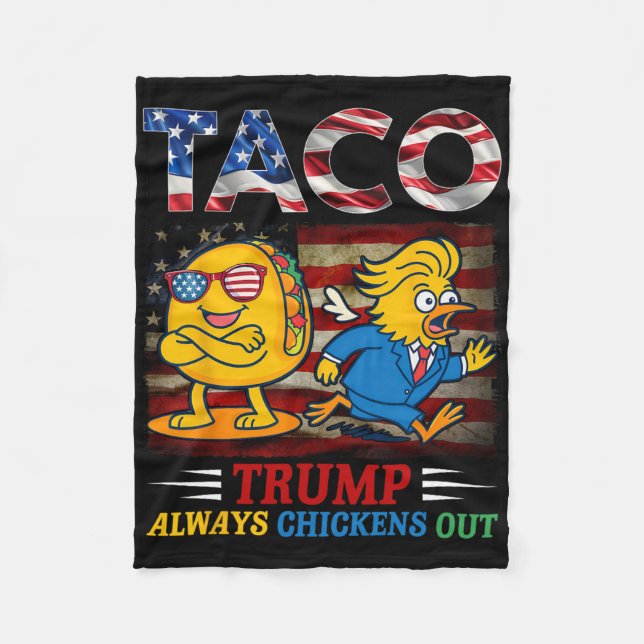 Cobertor De Velo Divertido Trump Taco Trump Sempre Desiste 6  (Frente)