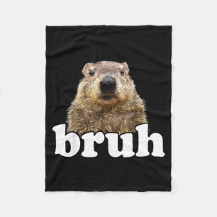 Cobertor De Velo Dizendo engraçado mano Groundhog amante de animais