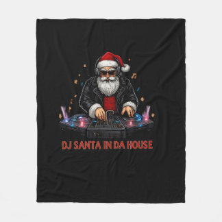 Cobertor De Velo DJ Santa In Da House Fleece Blanket