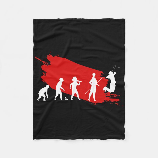 Cobertor De Velo Dminton Player Evolution Engraçado De Treinador Es (Frente)