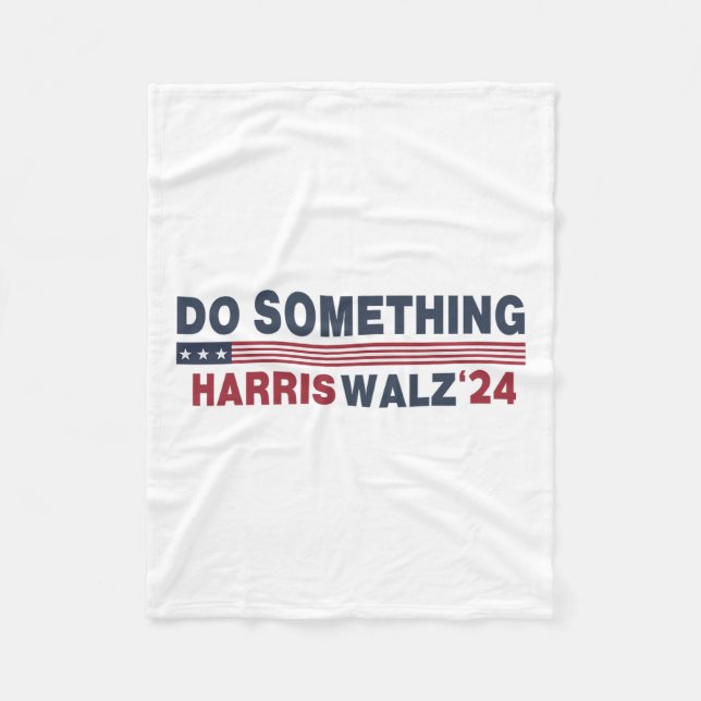 Cobertor De Velo Dnc Faça Alguma Coisa Vote Kamala Harris Wheimer 2 (Frente)