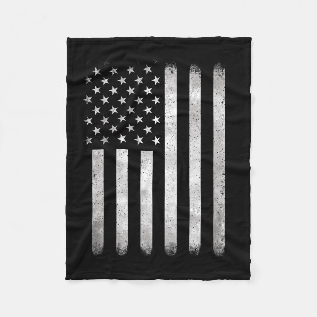 Cobertor De Velo Do Patriótico 4 De Julho Norte-Americano Bandeira (Frente)