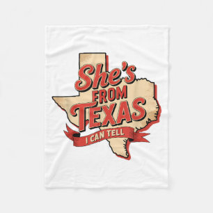 Cobertor De Velo do Texas Posso Dizer Retro Cowgirl Sulista Mulhere