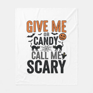 Cobertor De Velo Doce de Halloween ou Me Chame de Assustador Gráfic