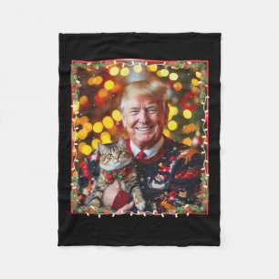 Cobertor De Velo Doce De Natal Engraçado Para Os Pássaros Gatos