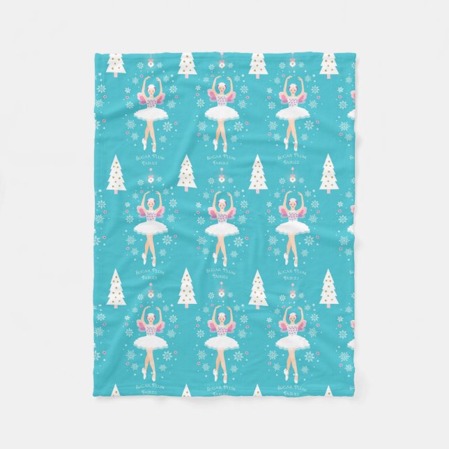 Cobertor De Velo Doce Pastel Nutcracker Natal (Frente)
