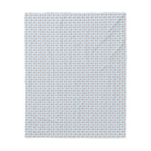 Doce Xadrez Azul Rosa Floral Retro Anos 50