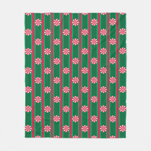 Cobertor De Velo Doces de hortelã-pimenta de Natal divertida e Rico
