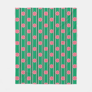 Cobertor De Velo Doces de hortelã-pimenta de Natal divertida e Rico