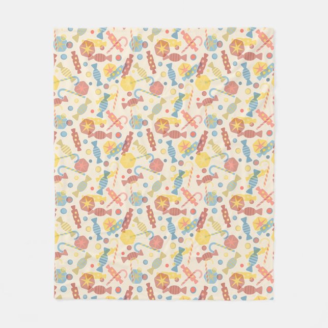 Cobertor De Velo Doces e teste padrão dos doces (Frente)