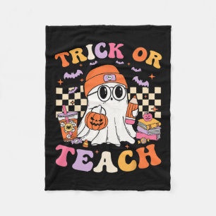 Cobertor De Velo Docinho De Halloween Ou Café Fantasma De Ensino