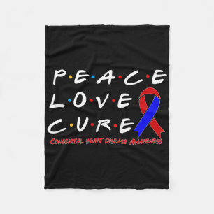 Cobertor De Velo Doença Cardíaca Congênita Conscientização Paz Amor