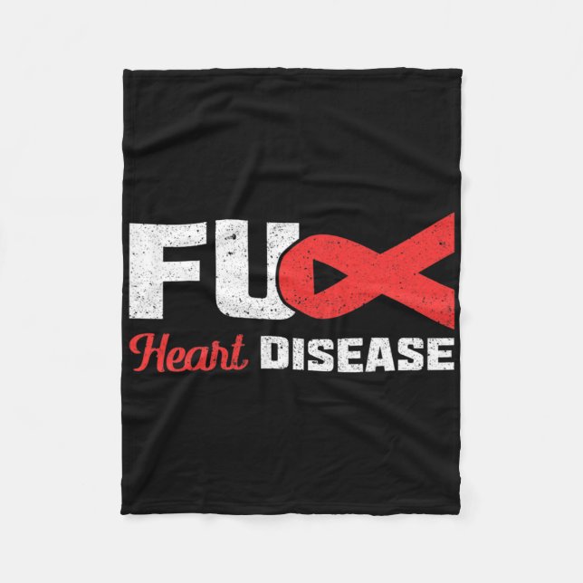 Cobertor De Velo Doença Cardíaca Fu Cardiologista Conscientização s (Frente)