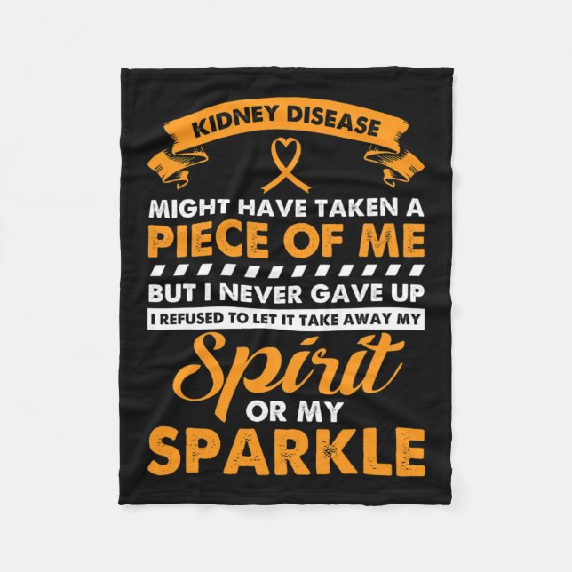 Cobertor De Velo Doença Renal Presente - Nunca Desista Do Câncer de (Frente)