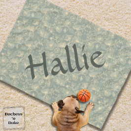 Cobertor De Velo Dog Blanket - Sage Green Botanical, Personalized
