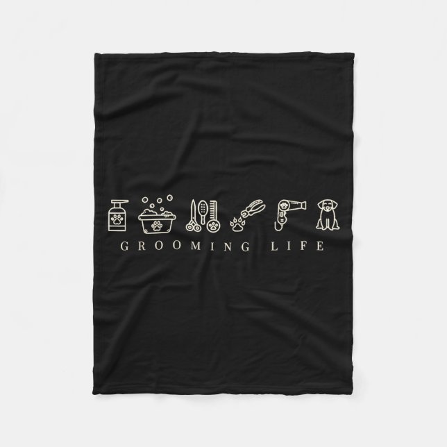 Cobertor De Velo Dog Grooming Dog Groomer Life Work Pet Groomer Ico (Frente)