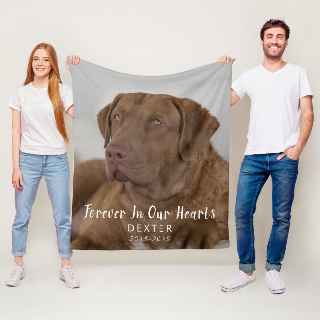 Cobertor De Velo Dog Memorial Gift | Pet Loss Keepsake Fleece Blank (In Situ)