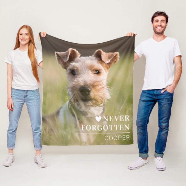 Cobertor De Velo Dog Memorial Gift | Pet Loss Keepsake Fleece Blank (In Situ)