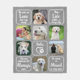 Cobertor De Velo Dog Memorial Pet Perde 7 Foto Cite Suas Cores