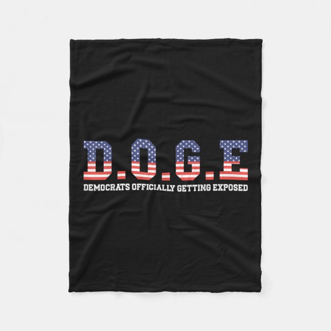 Cobertor De Velo Doge Meme Democrats Oficialmente Expostos (Frente)