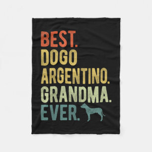 Cobertor De Velo Dogo Argentino Avó Nunca Cachorro Amava Da Mãe