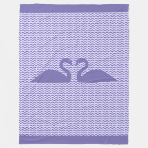 Cobertor De Velo Dois Cisnes e Padrão de Onda