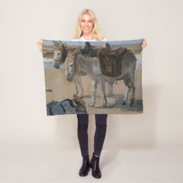 Cobertor De Velo Dois Donkeys (por Israel do Isaac)