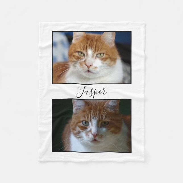 Cobertor De Velo Dois Pet Photo Fleece Blanket (Frente)
