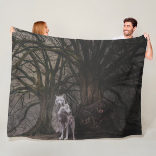 Cobertor De Velo DOIS WOLVES e um WEREWOLF