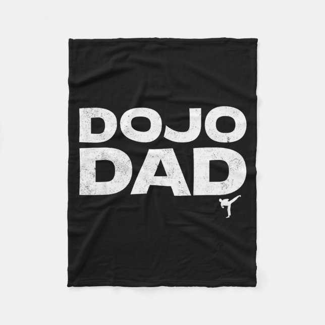 Cobertor De Velo Dojo Dad Martial Arts Funny Father's Day Gift For  (Frente)