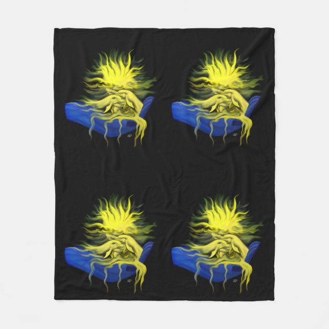 Cobertor De Velo Dolphin Love (Frente)