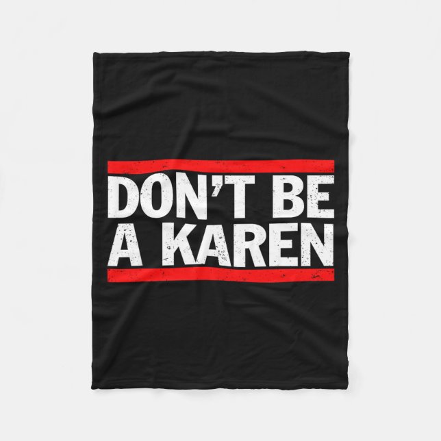 Cobertor De Velo Don’t Be A Karen Meme Gift  (Frente)
