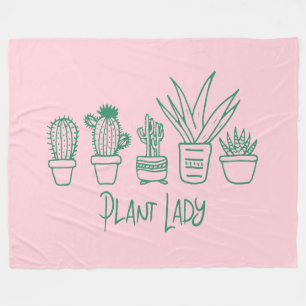 Cobertor De Velo Dona de Planta Fofa Citação Engraçada de Cactus em