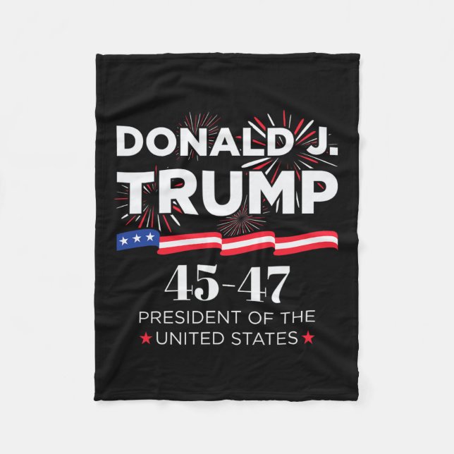 Cobertor De Velo Donald J. Trump 45 47 Presidente Dia da Inauguraçã (Frente)