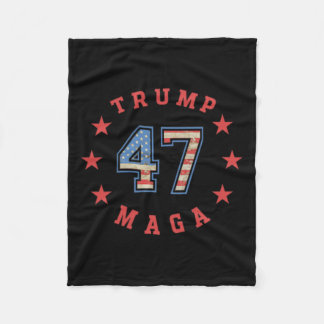 Cobertor De Velo Donald Trump 2024 45 47 Mega Vintage American Flag